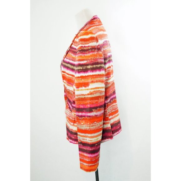 Jones New York Blazer, Watercolor Stripes - Picture 3 of 6